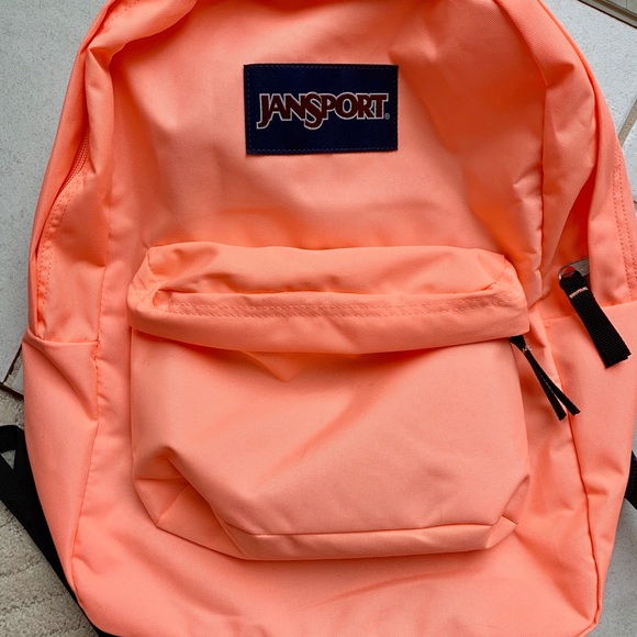 Jansport Bags Neon Peach Jansport Backback Make Offers Poshmark